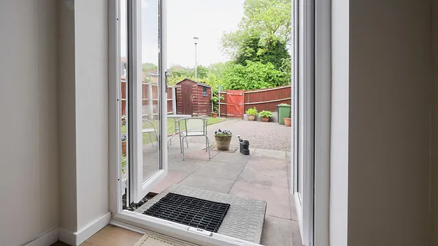 A patio door that has been installed by our skilled team